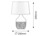Lampa Stołowa Biurkowa Nocna E14 Beżowy Skandynawski Yvette 4370 Rabalux