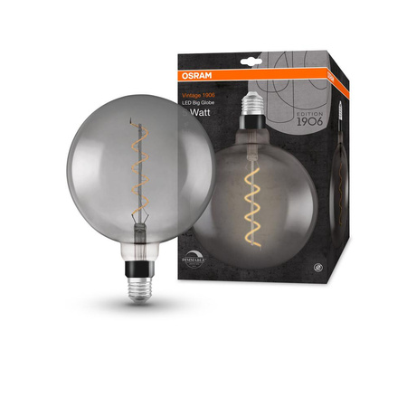 Żarówka LED Dekoracyjna G200 Kula E27 4W = 15W 140lm 1800K Ciepła 340° Dymiona Ściemnialna Vintage 1906 Osram