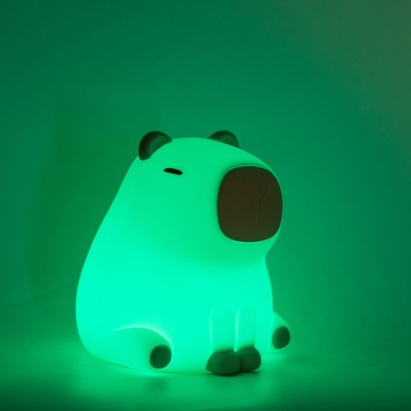 Lampka Dekoracyjna LED 1W 3000K RGBW Beżowy Ściemnialna Kapibara Sanico Goldlux