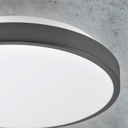 PLAFON LED lampa oprawa sufitowa czarny 30cm 15W 4000K KERN GOLDLUX (Polux)