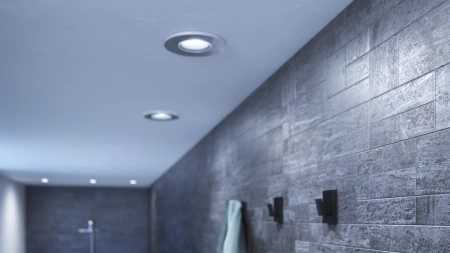 3x Oprawa Podtynkowa Wpuszczana LED Hermetyczna IP44 Łazienkowa 4.2W 400lm IP44 White Ambiance TW Chrom Inteligentna SMART Zigbee Bluetooth Adore Philips HUE