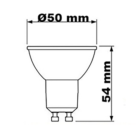 Żarówka LED GU10 4,9W = 50W 355lm 2700K Ciepła 36° CRI90 PHILIPS Master Ściemnialna