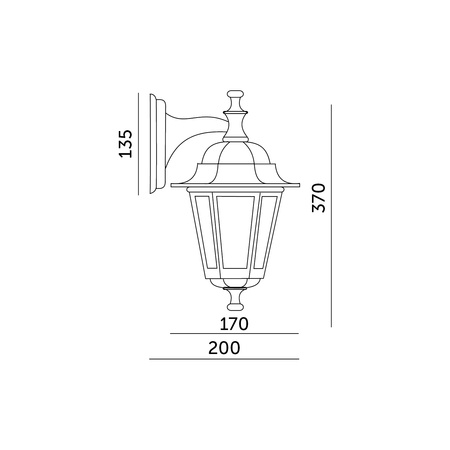 Lampa Ogrodowa Kinkiet Elewacyjny Zewnętrzny E27 IP54 Biała LO4102 Kobi