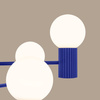 Lampa Wisząca Żyrandol 6x G9 Aluminiowa Niebieska Ultramaryna Halo French Sky SL.1835 Sollux