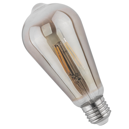 Zestaw 6x Żarówka LED EDISON E27 ST64 6W = 50W 420lm 2200K Ciepła 360° Filament LUMILED Smokey