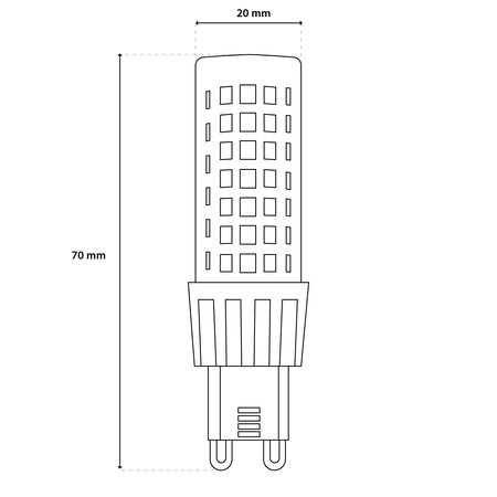 Żarówka LED G9 Kapsułka 10W = 75W 970lm 3000K Ciepła 360° LUMILED