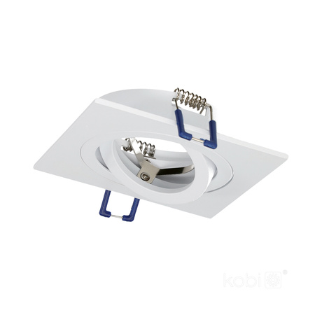 Oprawa Podtynkowa GU10 Halogenowa Wpuszczana Spot Oczko Biała Kwadratowa Kobi