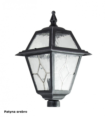 Klosz Głowica do Lampy Ogrodowej Zewnętrznej Stojącej Witraż K 1018 N E27 Su-Ma