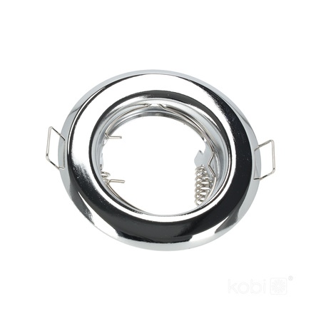 Oprawa Podtynkowa GU10 Halogenowa Wpuszczana Spot Oczko Chrom Okrągła Kobi