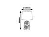 Lampa Stołowa Biurkowa Nocna E14 Czarny Nowoczesny Sonal 4549 Rabalux