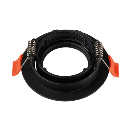 Oprawa sufitowa podtynkowa DALLA GU5.3/GU10 12AC/DC Okrągła Ruchoma Czarna KANLUX