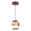 Lampa wisząca OWL 1xE14 LED Sowa Dziecięca Brązowa ML243 Milagro Tworzywo Sztuczne