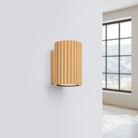 Lampa Ścienna Kinkiet Reflektor Tuba Spot 1x GU10 Złota Karbon Deep Space SL.1650 Sollux