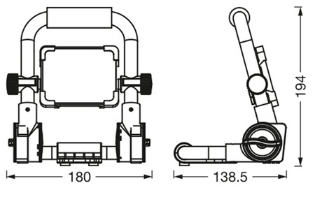 Reflektor LED Naświetlacz Lampa Robocza 10W 1200lm 6500K Przenośna Halogen Worklight LEDVANCE