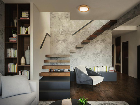 Plafon Lampa Sufitowa Natynkowa E27 Brązowy 29cm Orbis Ledvance