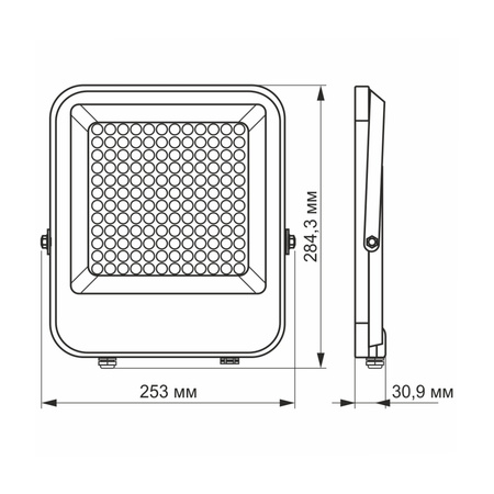 Naświetlacz Halogen LED 100W 13000lm 5000K IP65 Szary VIDEX DAVIS