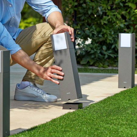 Lampa Ogrodowa Zewnętrzna SŁUPEK 40cm LED 6W 600lm 2700K IP44 Low Voltage 12V Philips