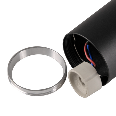 Kinkiet Ścienny Lampa Oprawa Natynkowa 2x GU10 Czarny Srebrny BAMBOO Sanico Goldlux