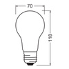 Żarówka LED A70 E27 17W = 150W 2452lm 4000K Neutralna 330° Retrofit Filament CLASSIC Osram