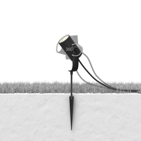 Zestaw 3x Reflektor Ogrodowy Wbijany LED 8W 590lm IP65 White and Color Ambiance RGB + TW Czarna Inteligentna SMART Zigbee Bluetooth Lily Philips HUE