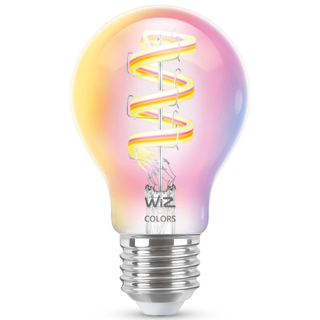 Żarówka LED E27 A60 6.3W = 40W 470lm 2200-6500K RGB + TW FILAMENT Inteligentna SMART WiFi Bluetooth Aplikacja WiZ