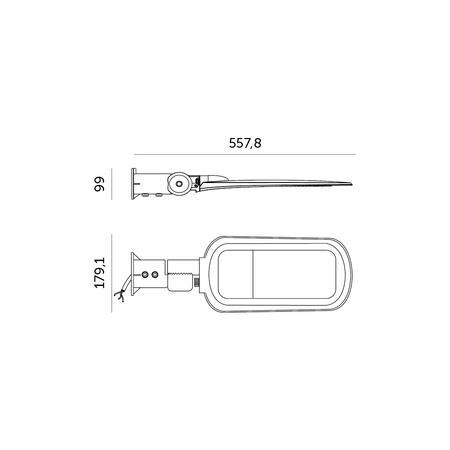 Lampa Uliczna LED Przemysłowa Oprawa Drogowa 60W 5700lm Vespa Kobi