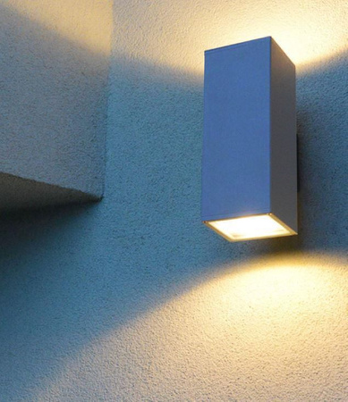 Lampa Ogrodowa Zewnętrzna Elewacyjna KINKIET LED Adela 8001 AL E27 Su-Ma