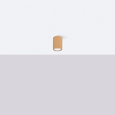 Lampa Sufitowa Reflektor Tuba Spot 1x GU10 Złota Karbon Deep Space SL.1549 Sollux