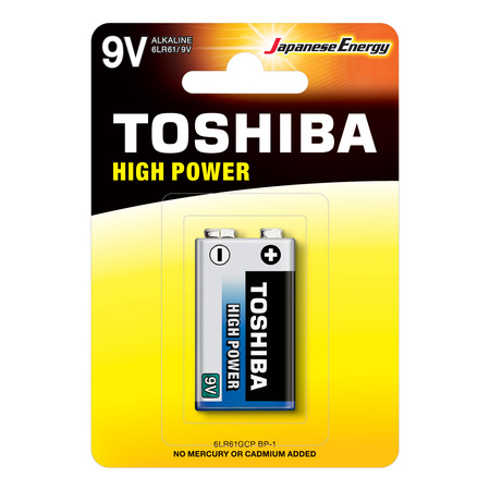 Baterie Alkaliczne TOSHIBA HIGH POWER 6LF22G 1,5V Blister 1szt