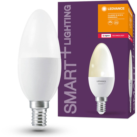 Żarówka LED E14 Tradycyjna 4.9W = 40W 470lm 2700K Ciepła Ściemnialna SMART+ ZigBee Classic Ledvance