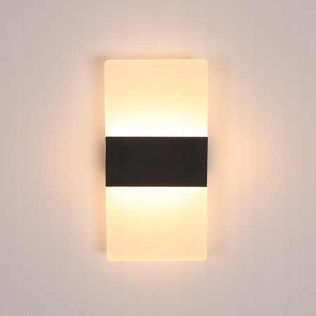 Kinkiet LED Lampa Ścienna Nad Lustro 5W 360lm 4000K Czarny Plaxio Masterled