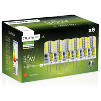 6x Żarówka LED G4 KAPSUŁKA 4W = 30W 380lm LUMILED Neutralna 4000K