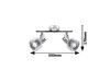 Lampa Sufitowa Punktowa Reflektor Spot 2x E14 Chrom Klasyczny Francis 5438 Rabalux