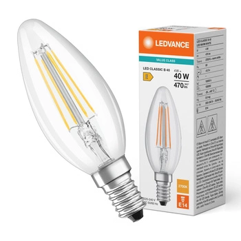 Żarówka LED B35 E14 4W = 40W 470lm 2700K Ciepła Biała FILAMENT LEDVANCE
