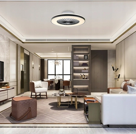 Plafon LED Lampa Sufitowa z Wentylatorem 55W 3000K-5000K z Pilotem