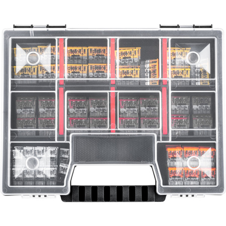 Szybkozłączki Złączki Instalacyjne WAGO Zestaw 100 sztuk - 20x 2273-202 2X2,5MM + 30x 203 3X2,5MM + 30x 204 4X2,5MM + 20x 205 5X2,5M