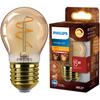 Żarówka LED E27 Kulka P45 2.7W = 15W 180lm 1800K Ciepła CRI90 300° FILAMENT Vintage Bursztynowa Ściemnialna Decorative Philips