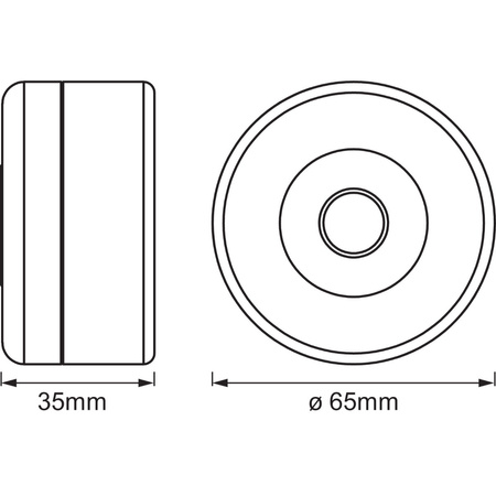 Lampka Podszafkowa Przenośna MEBLOWA LED 0,45W 32lm 4000K DOT-it Touch High Biała LEDVANCE Ściemnialna