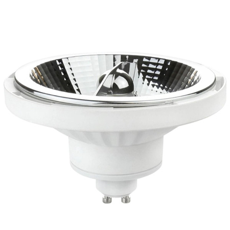 Oprawa Natynkowa HALOGENOWA Aluminiowa Chrom Metalica SPOT 10,5cm + Żarówka LED GU10 ES111 15W 3000K SpectrumLED