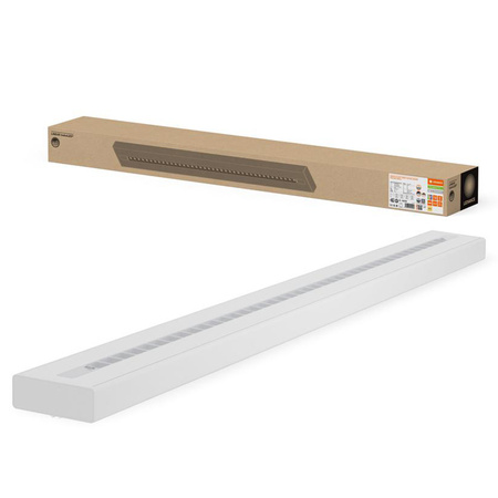 Lampa Oprawa Liniowa Listwa Oświetleniowa 40W 4800lm 3000K Ciepła Ściemnialna z Czujnikiem Ruchu Zmierzchu Biały Linear Ledvance