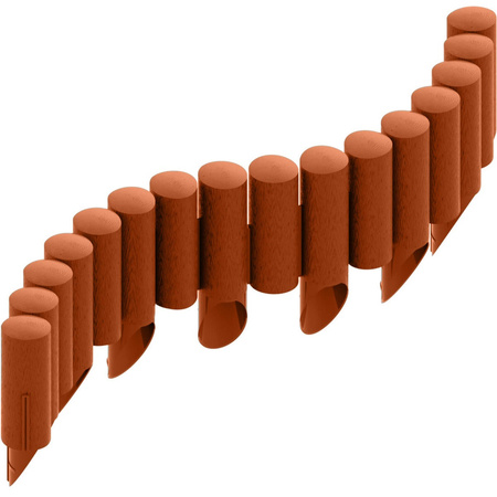 Palisada Ogrodowa Płotek Border Obrzeże Trawnikowe 4 STANDARD Ceglasta 2,3m Mocne Mrozoodporne CELLFAST