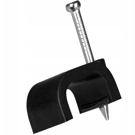 Uchwyt Kablowy Płaski FLOP KLIP YDYp2x2,5 8/6 Czarny 100szt PAWBOL