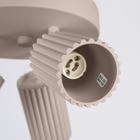 Lampa Sufitowa Plafon 3x GU10 Aluminiowa Taupe Karbon Deep Space SL.1768 Sollux