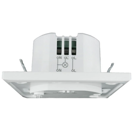 Mikrofalowy Czujnik Ruchu 180° 15m Wewnętrzny do Puszki Biały