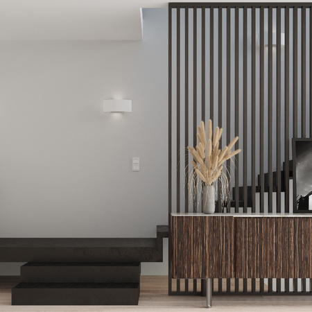 Lampa Ścienna Kinkiet 2x G9 Prostokątna Biała Nowoczesna Magnus Sollux