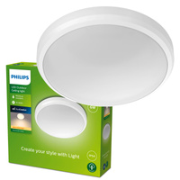 Lampa Ogrodowa Plafon LED 6W 600lm 2700K IP54 WodoodpornaBiała Doris Philips