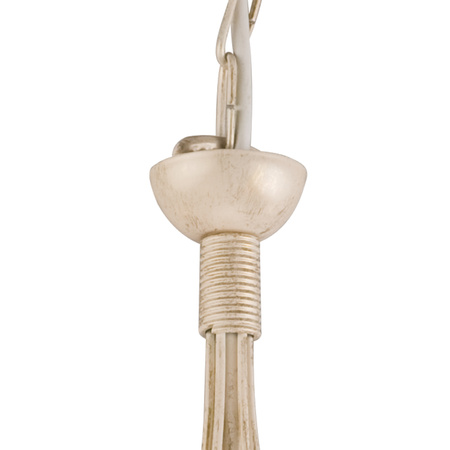 Lampa Wisząca Sufitowa DONATO 5xE14 Żyrandol Biała Klasyczna LM-5.29 Lamkur