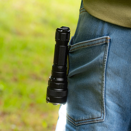 Latarka Taktyczna LED Ręczna Mocna 3-kolorowa SST40 1500lm Pro Series VA0099 Vayox