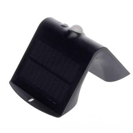Lampa Ogrodowa Solarna Kinkiet Elewacyjny BUTTERFLY LED IP65 1,5W 4000K Czujnik Czarna Eko-Light