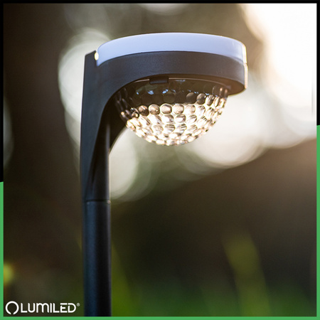 2x Lampa Solarna Ogrodowa LED LILA Wbijana Zewnętrzna Dekoracyjna 3000K LUMILED